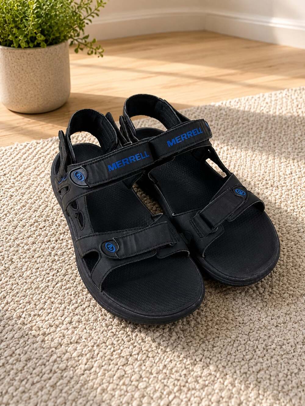 Merrell Cedrus Convert Black Blue Men’s Sport Sandals 9